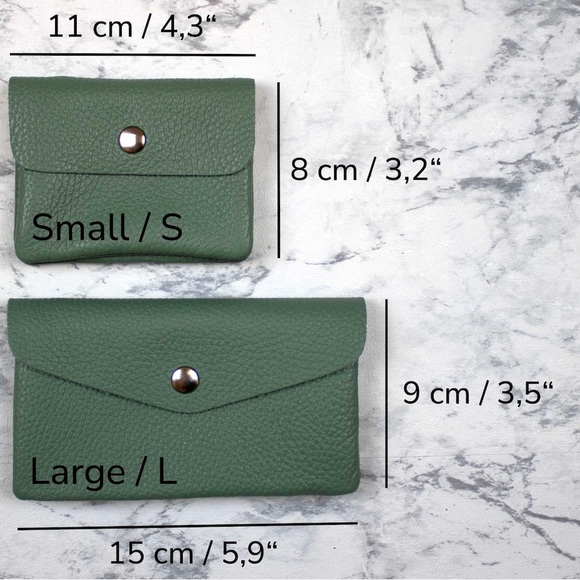 Red Metallic Leather Coin Purse - Picture 11 of 11